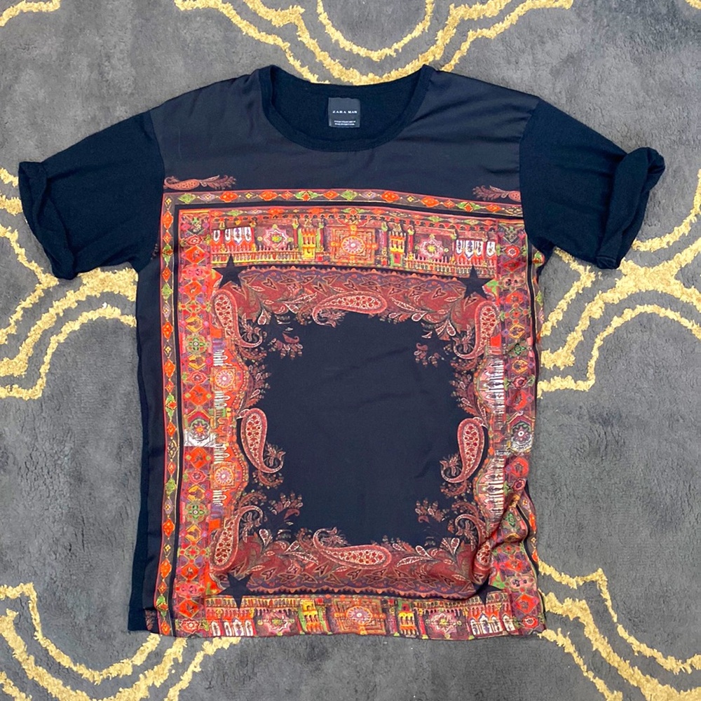 Zara Man Silky Feeling Casual Shirt Size Medium